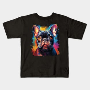 French Bulldog Rainbow Kids T-Shirt